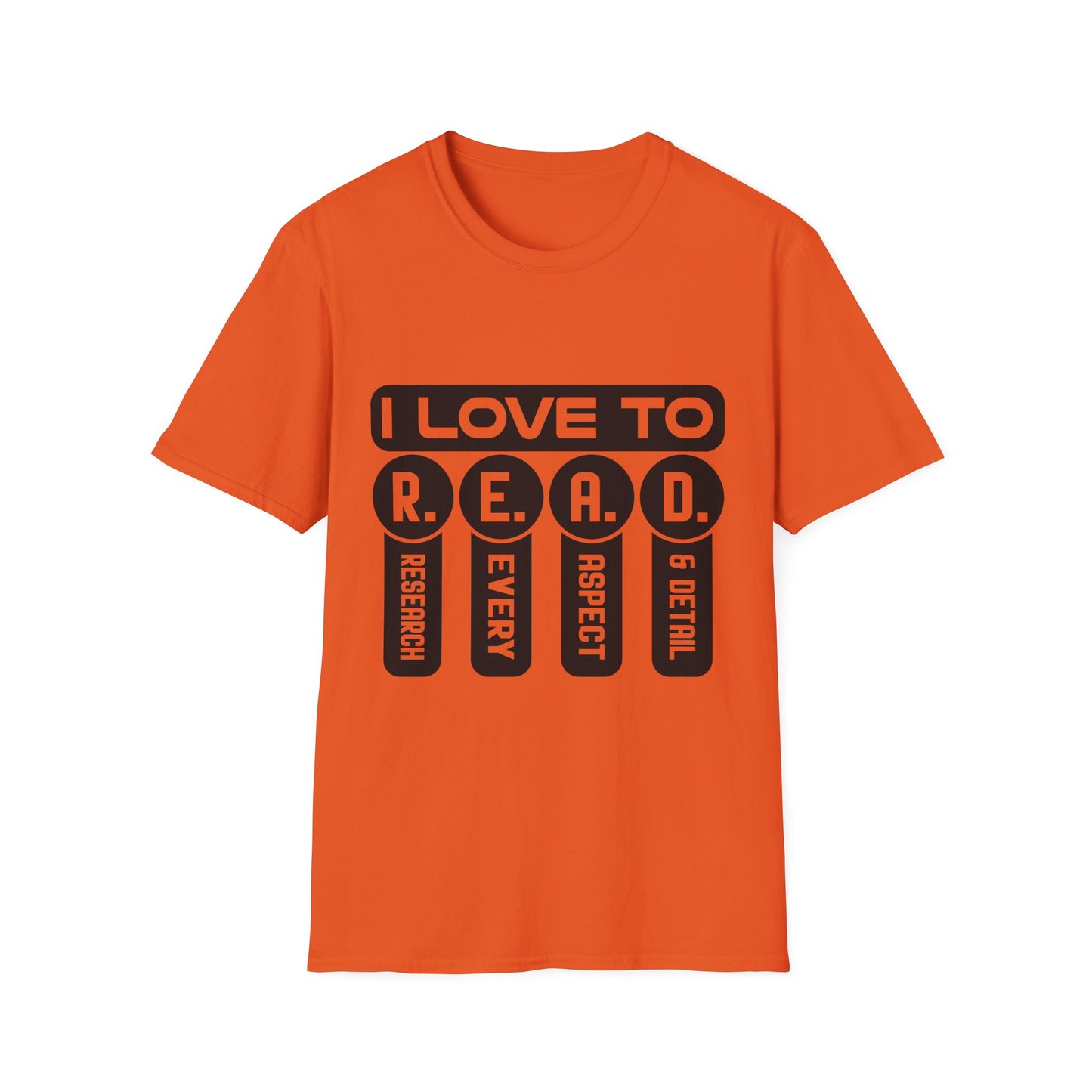 I Love to R.E.A.D. Unisex Softstyle T-Shirt - Perfect for Book Lovers
