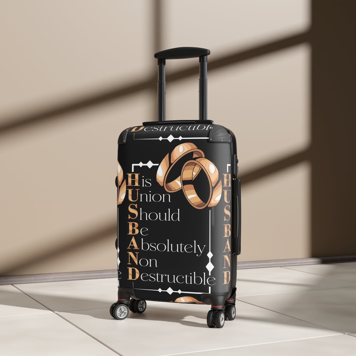 Durable Travel Suitcase - Perfect Gift for Couples, Wedding Travel, Honeymoon, Anniversaries, Adventurers