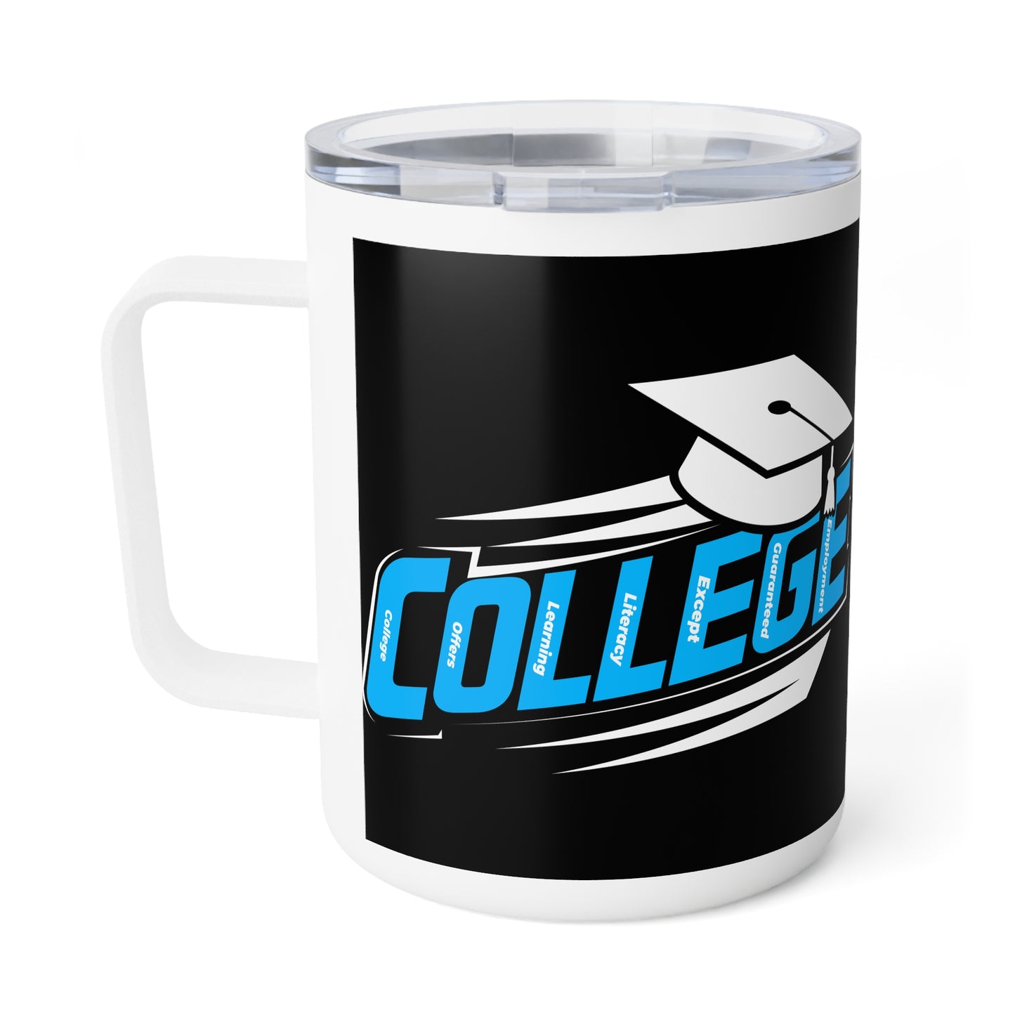 C.O.L.L.E.G.E. Graduation Insulated Coffee Mug, Personalized College Graduate Gift, 10oz Travel Tumbler for Students, Unique Graduation Party Favor, [...]