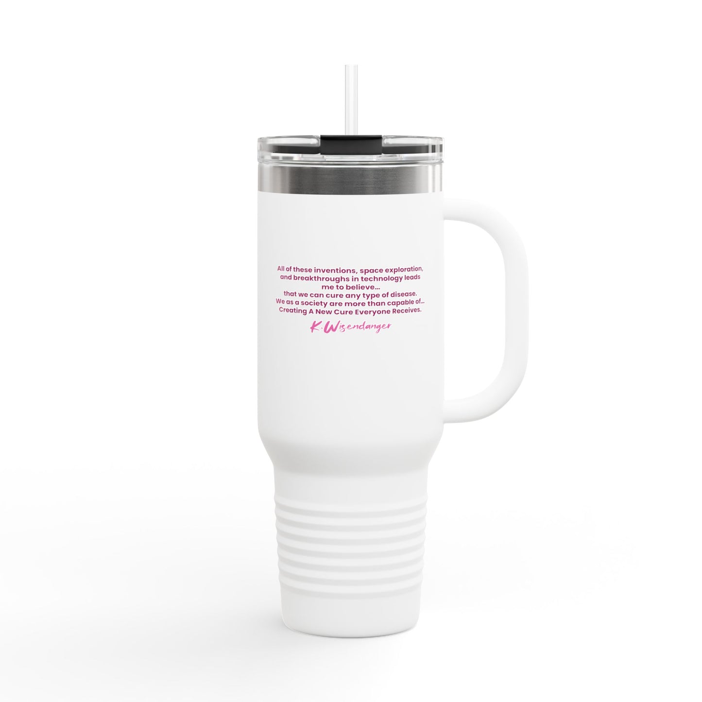 C.A.N.C.E.R. (Create A New Cure Everyone Receives) Insulated Travel Mug, 40oz with Inspirational Quote, Perfect for Coffee Lovers, Travel Enthusiasts, Gifts for Her, Motivational [...]