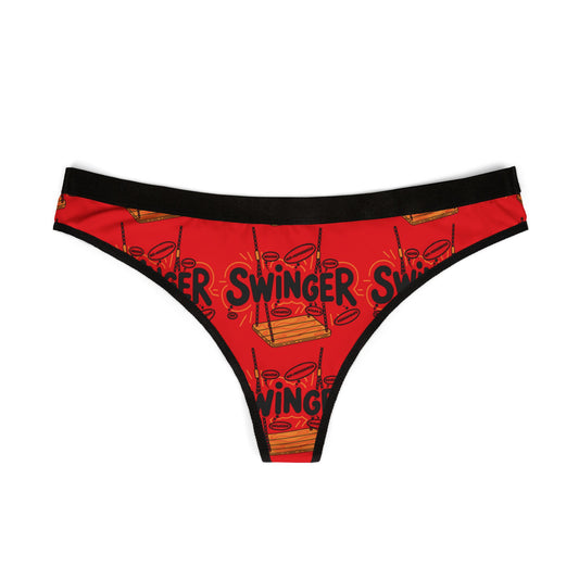 Swinger Design Thongs| Cheeky Underwear | Fun Lingerie Gift | Flirty Fashion | Cute Everyday Essentials