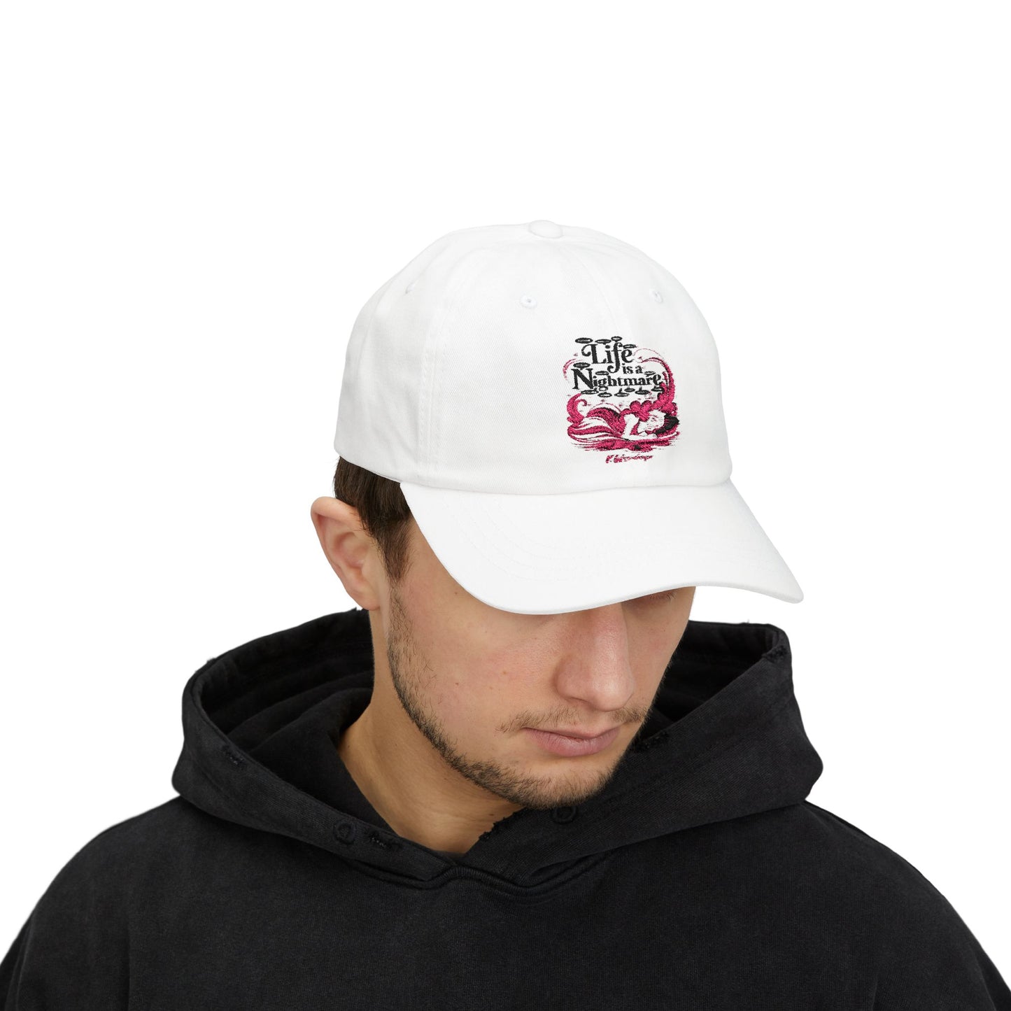 Life is a N.I.G.H.T.M.A.R.E. Classic Cap, Unisex Hat