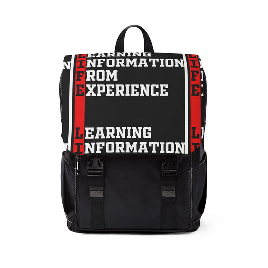 L.I.F.E. Inspirational Unisex Casual Backpack - Perfect for School, Work, or Weekend Adventures, Great Gift for Students, Minimalist Style