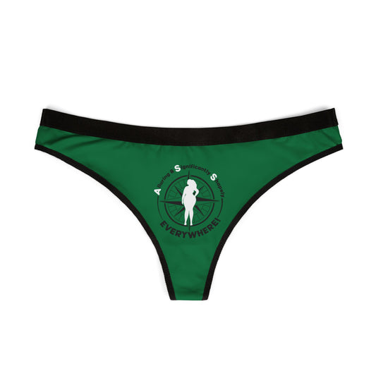 A.S.S. Everywhere (Alluring Significantly Shapely) Sassy Women's Thongs, Comfortable Lingerie, Every Occasion, Gift for Her, Ass Everywhere Design