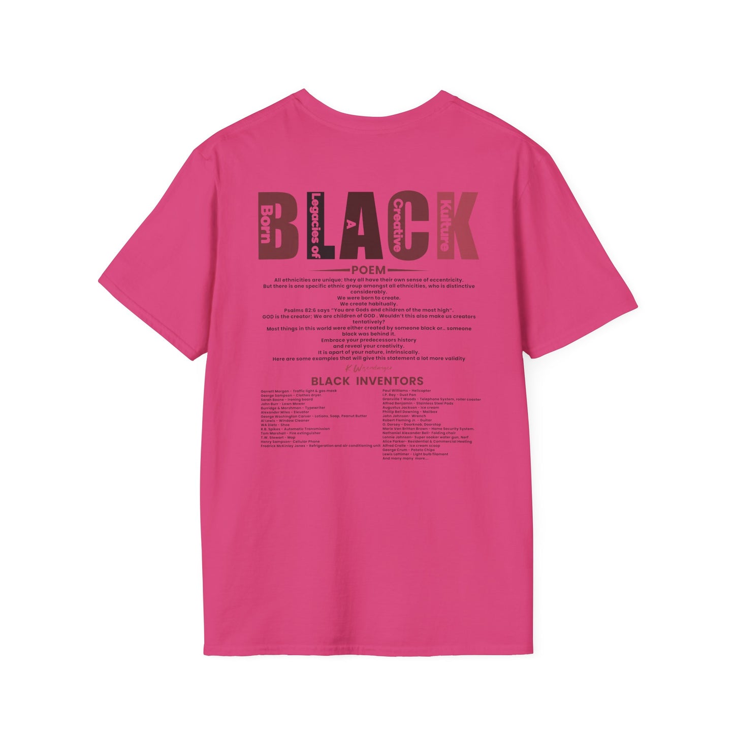 N.I.G.G.A. Diversity Matters Unisex Softstyle T-Shirt - Celebrate Unique Perspectives
