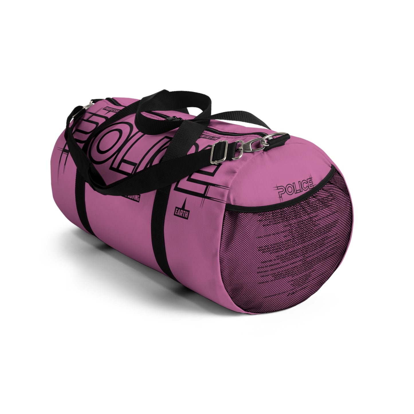 P.O.L.I.C.E. Duffel Bag with poem - Gym, Travel, Sports, Weekend Getaway, Back to School