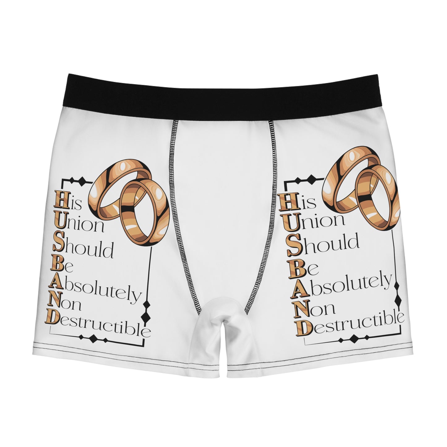 H.U.S.B.A.N.D. His Union Should Be Absolutely Non Destructible Boxer Briefs | Funny Wedding Gift, Husband Underwear, Anniversary Present, Unique [...]