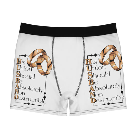 H.U.S.B.A.N.D. His Union Should Be Absolutely Non Destructible Boxer Briefs | Funny Wedding Gift, Husband Underwear, Anniversary Present, Unique [...]