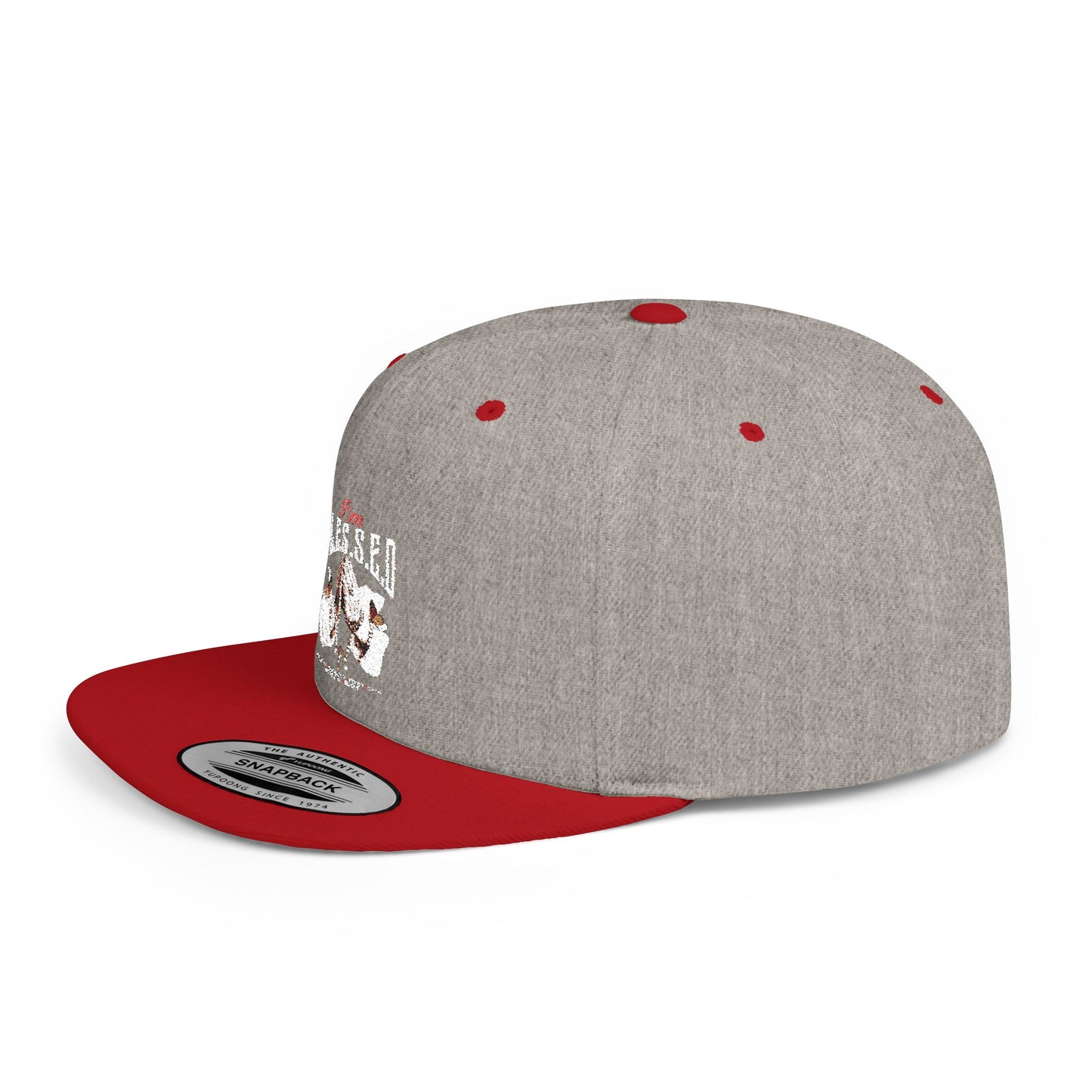 I'm B.L.E.S.S.E.D. Stylish Flat Bill Snapback Hat, Casual Cap, Streetwear Fashion, Trendy Headwear