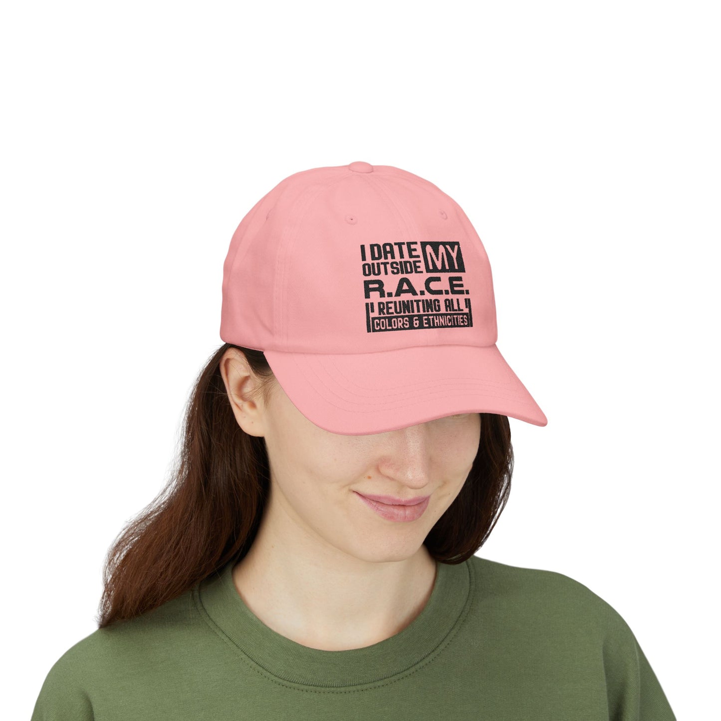 I Date Outside My R.A.C.E. Unisex Hat for All Cultures, Celebrations, Everyday Wear