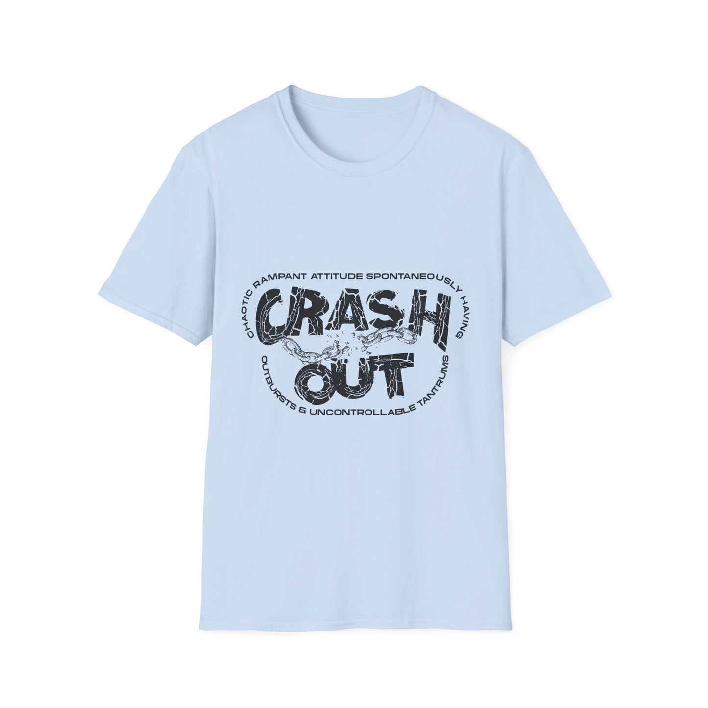C.R.A.S.H. O.U.T. Unisex T-Shirt - Relaxed Style for Casual Days, Perfect for Everyday Wear, Gift Idea for Friends, Great for Lounging, Summer [...]