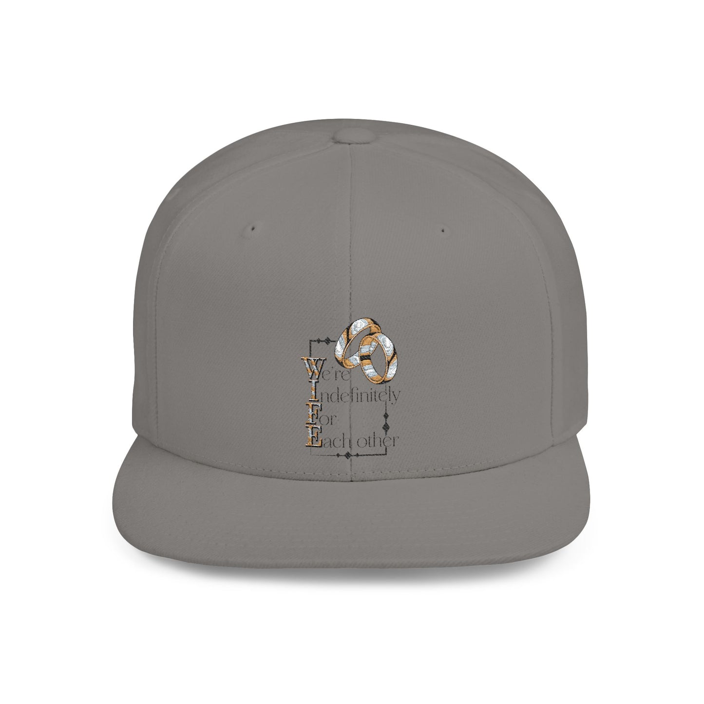 W.I.F.E. Stylish Flat Bill Snapback Hat - Trendy Cap for Fashion Enthusiasts, Streetwear, Summer Events, Gifts for Her, Unique Accessory