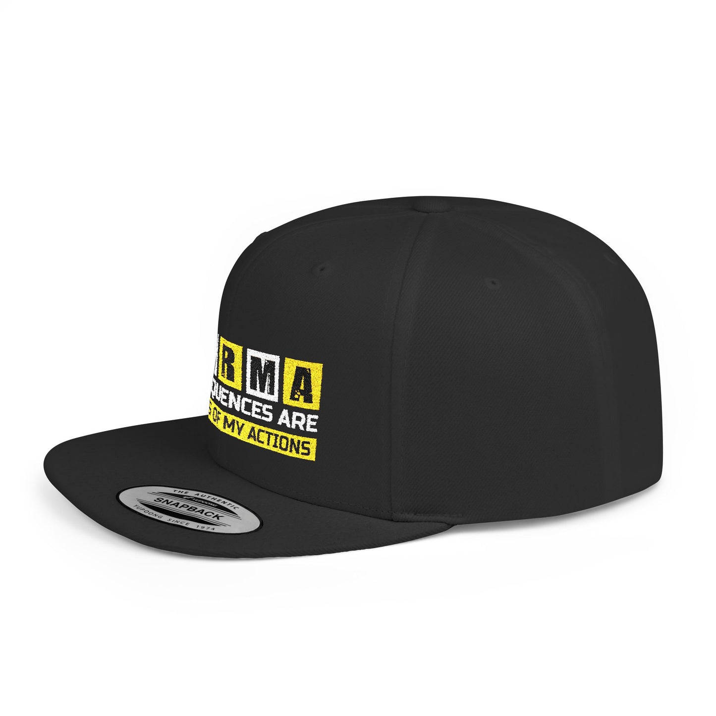 K.A.R.M.A. Snapback Hat with Motivational Quote | Perfect for Casual Wear, Gifts, and Celebrations