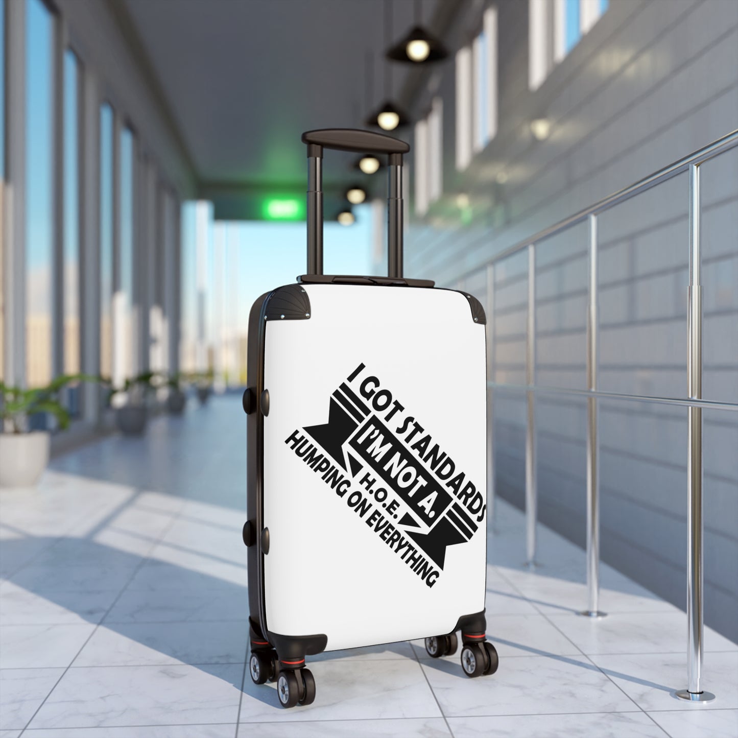 Suitcase with Quote, Travel Luggage, Black Carry-On, Fun Travel Gear, Travel Accessory, Vacation Must-Have