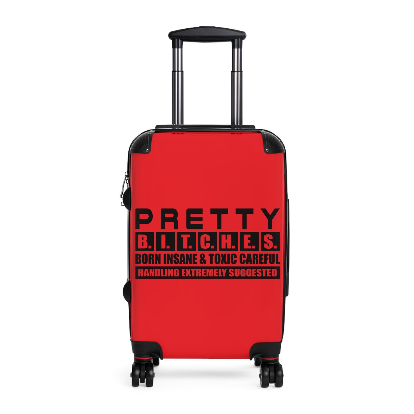 Pretty Bitches Suitcase for Adventurers, Carry-On Luggage, Travel Gift, Vacation Suitcase, Stylish Spinner