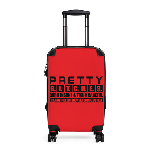 Pretty Bitches Suitcase for Adventurers, Carry-On Luggage, Travel Gift, Vacation Suitcase, Stylish Spinner