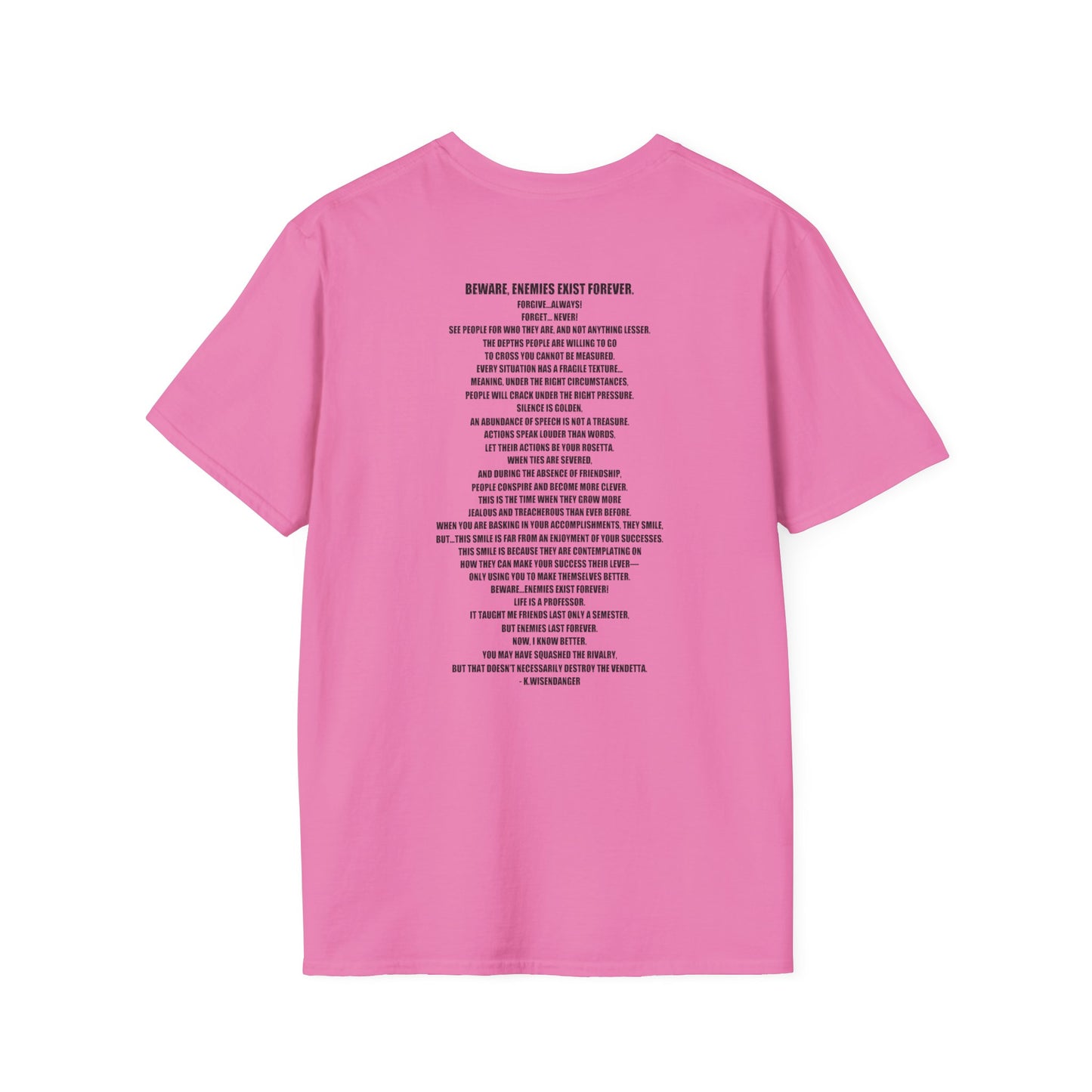 B.E.E.F. Unisex Softstyle T-Shirt - Basically Enemies Exist Forever Statement Tee