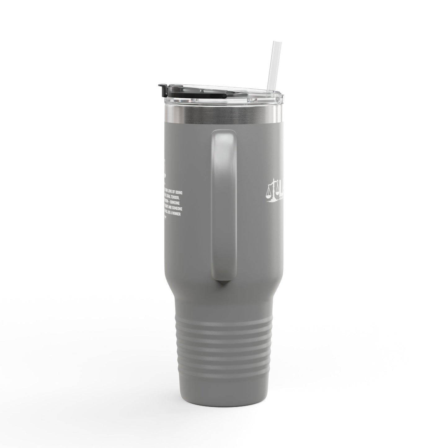 L.A.W.Y.E.R. (Legal Advocate Who's Your Exclusive Representative) Insulated Travel Mug for Lawyers, Perfect for Road Trips & Coffee Lovers, 40oz