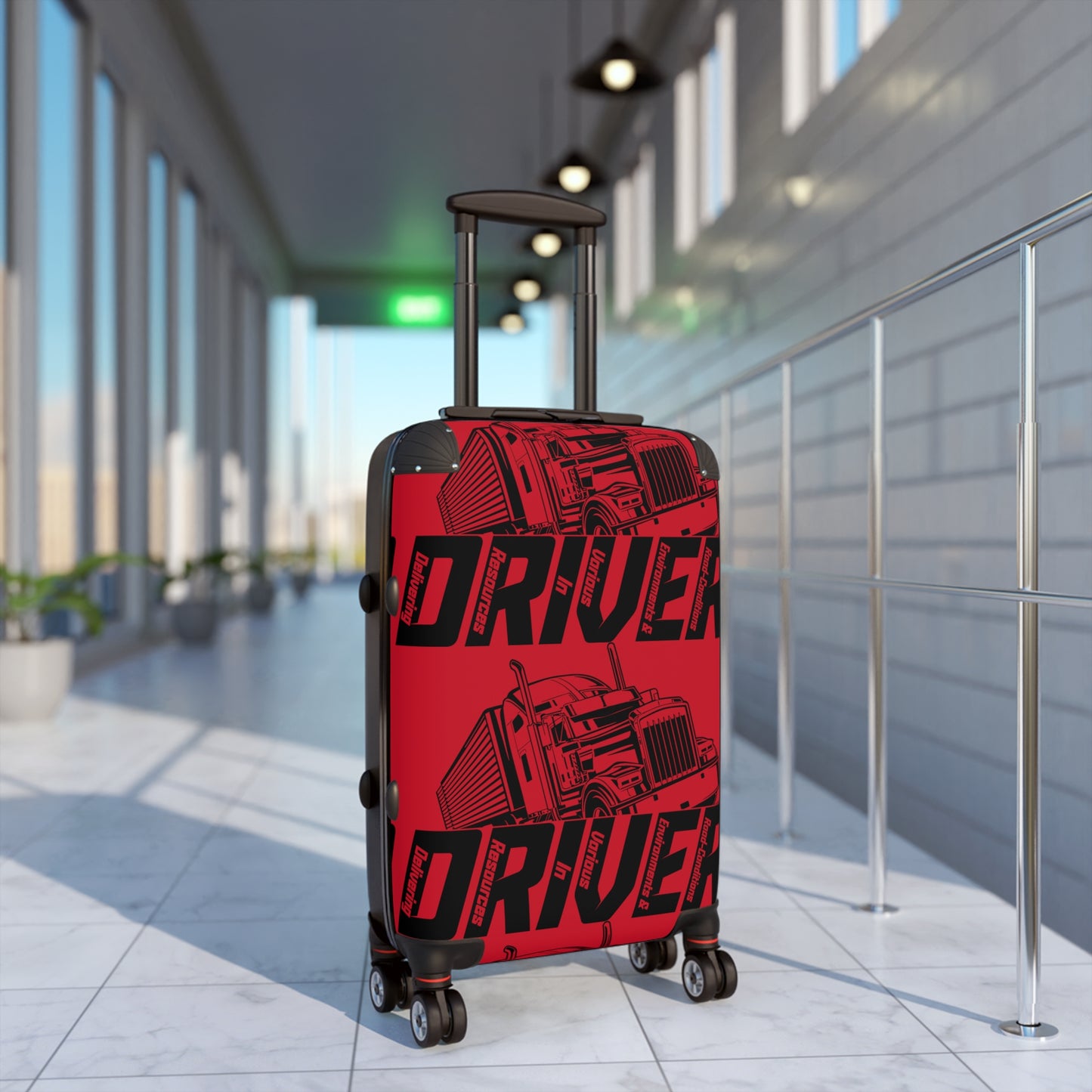 Bold Truck Driver Suitcase - Travel Luggage for Truck Enthusiasts, Perfect Gift for Travelers, Road Trip Essentials, Unique Carry-On