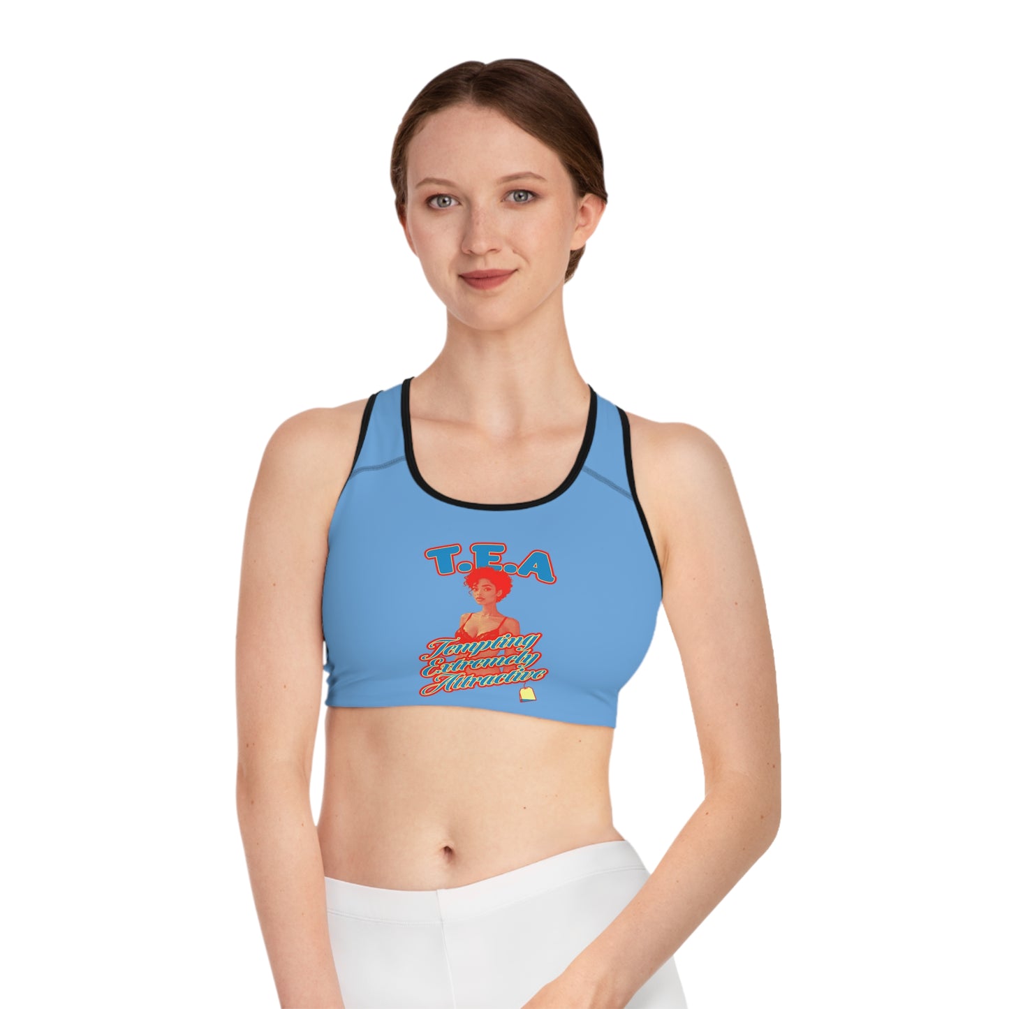 Body T.E.A. Empowering Sports Bra: Fitness, Workout, Activewear, Yoga, Gift for Her, Casual Style