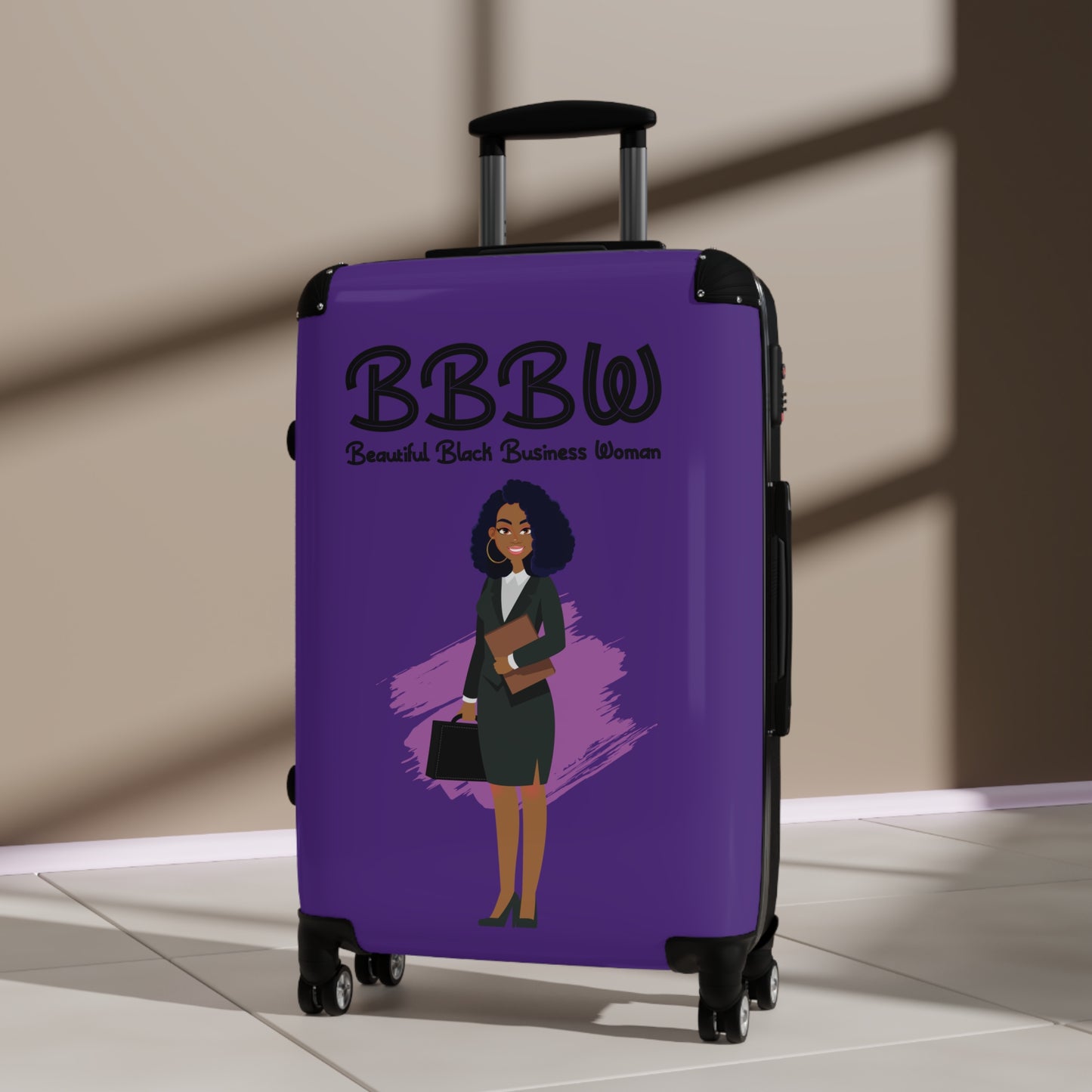 B.B.B.W. Stylish Carry-On Suitcase for Confident Travelers, Business Trips, Travel Accessories, Perfect for Women