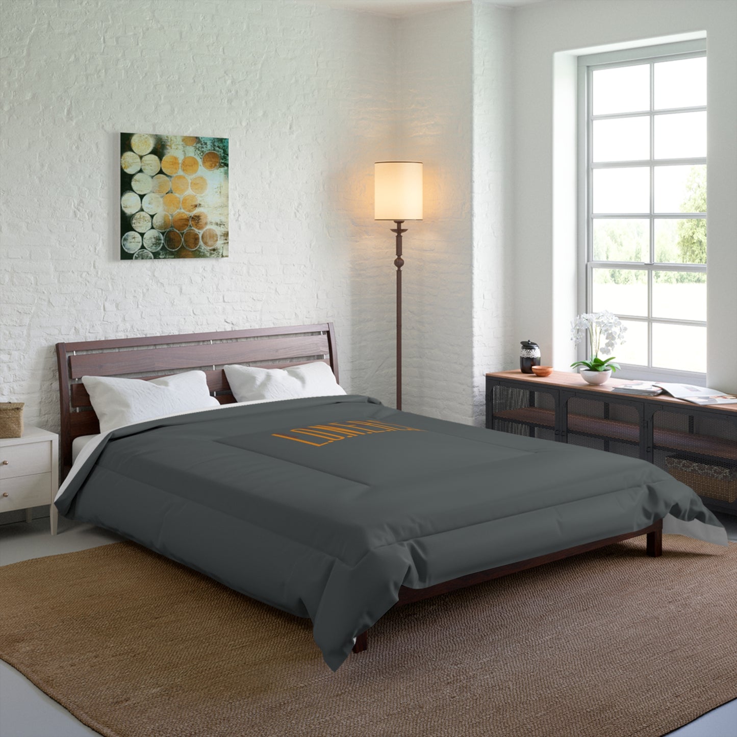 L.O.N.E.R.S. Comforter - Cozy Bedding for Introverts, Perfect for Home Decor, Gift for College Students, Year-Round Use