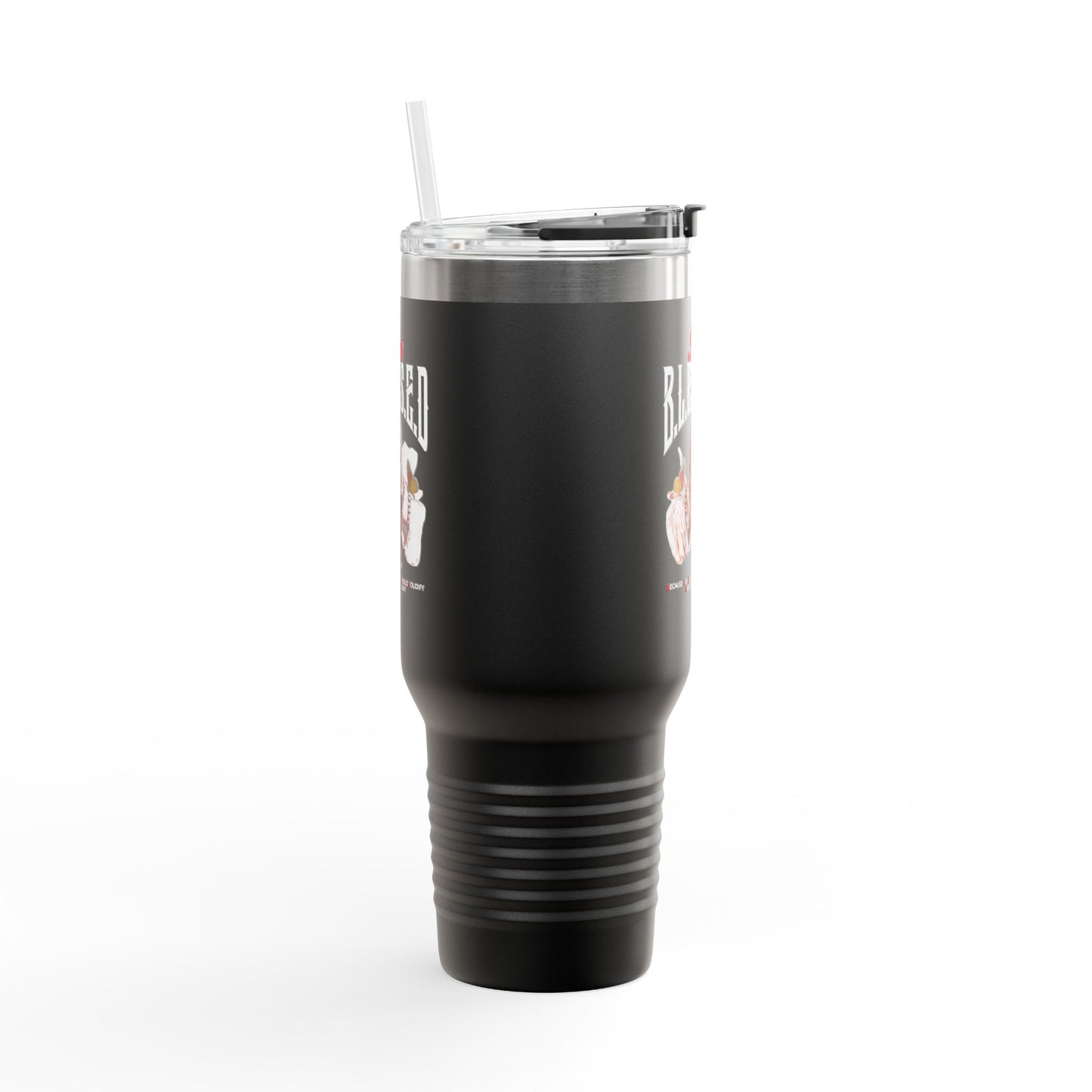 B.L.E.S.S.E.D. (Because Life Experiences Should Solidify Enjoyment & Delight) Insulated Travel Mug, 40oz | Perfect for Coffee Lovers, Gift for Travelers, Inspirational Drinkware, Motivational Mug, Holiday [...]