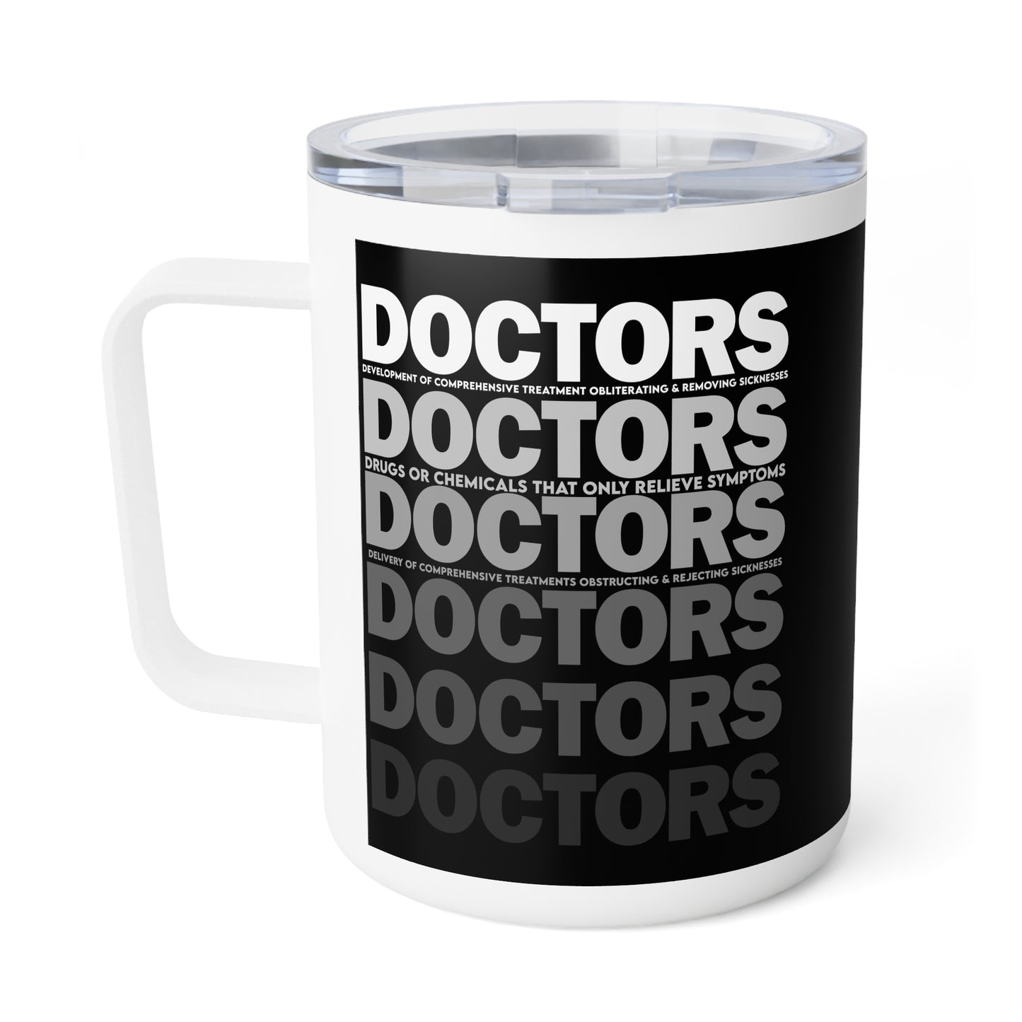 D.O.C.T.O.R.S. Stylish Insulated Coffee Mug | 10oz | Modern Minimalist Design, Perfect Gift for Doctors, Home Office, Travel