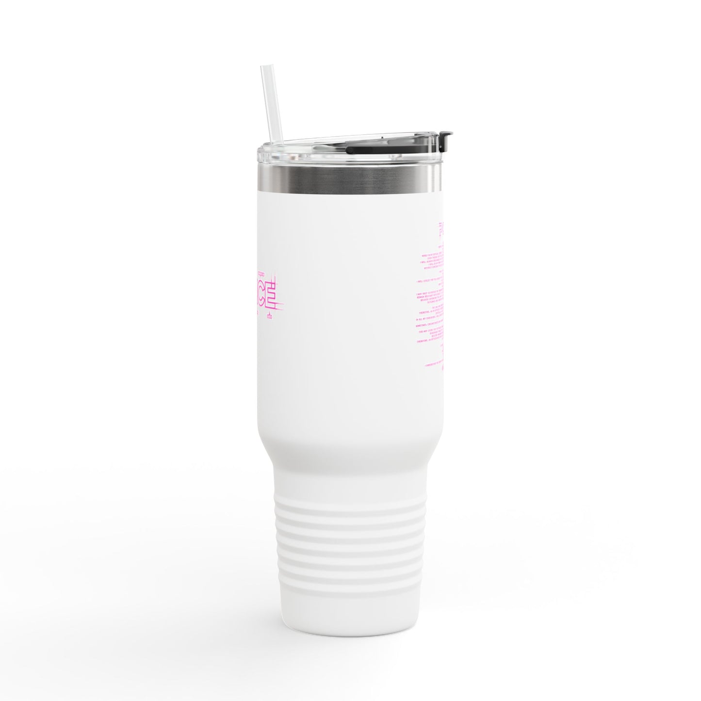 P.O.L.I.C.E. (Professional Officer of Law Improving Communities on Earth) Stylish Insulated Travel Mug, 40oz – Perfect for On-the-Go Hydration, Law Enforcement, Commuters, Coffee Lovers, Summer Travels, Gift for Him/Her