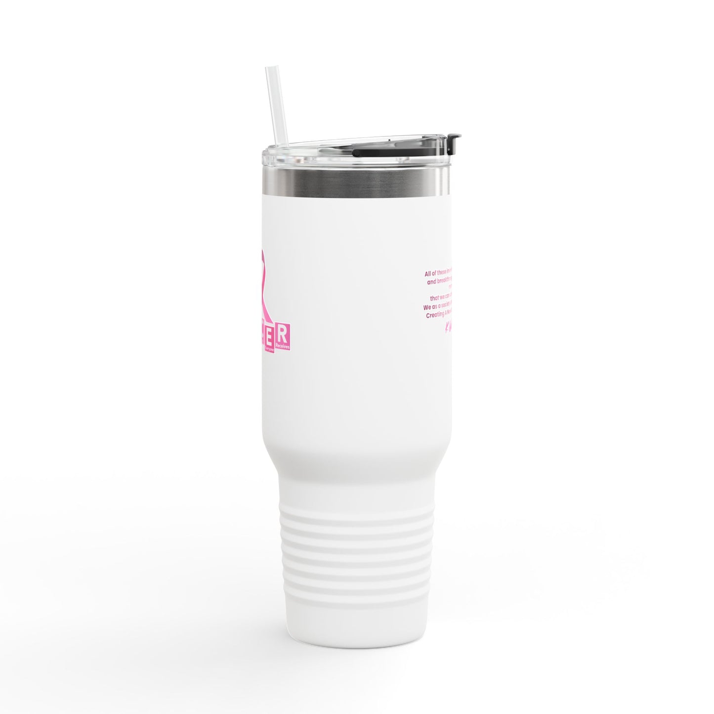 C.A.N.C.E.R. (Create A New Cure Everyone Receives) Insulated Travel Mug, 40oz with Inspirational Quote, Perfect for Coffee Lovers, Travel Enthusiasts, Gifts for Her, Motivational [...]