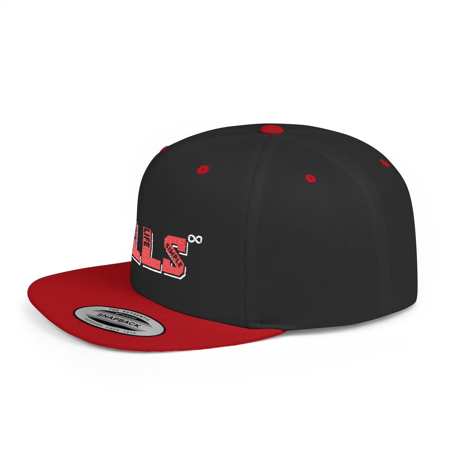 B.I.L.L.S. Stylish Flat Bill Snapback Hat, Perfect for Sports Fans, Casual Outfits, Gifts, Outdoor Adventures, Streetwear
