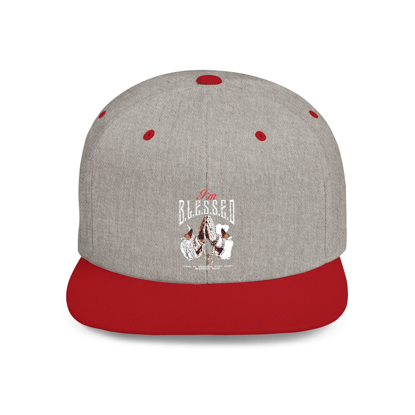 I'm B.L.E.S.S.E.D. Stylish Flat Bill Snapback Hat, Casual Cap, Streetwear Fashion, Trendy Headwear