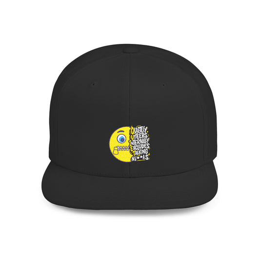 Q.U.I.E.T. Niggas Inspired Flat Bill Snapback Cap