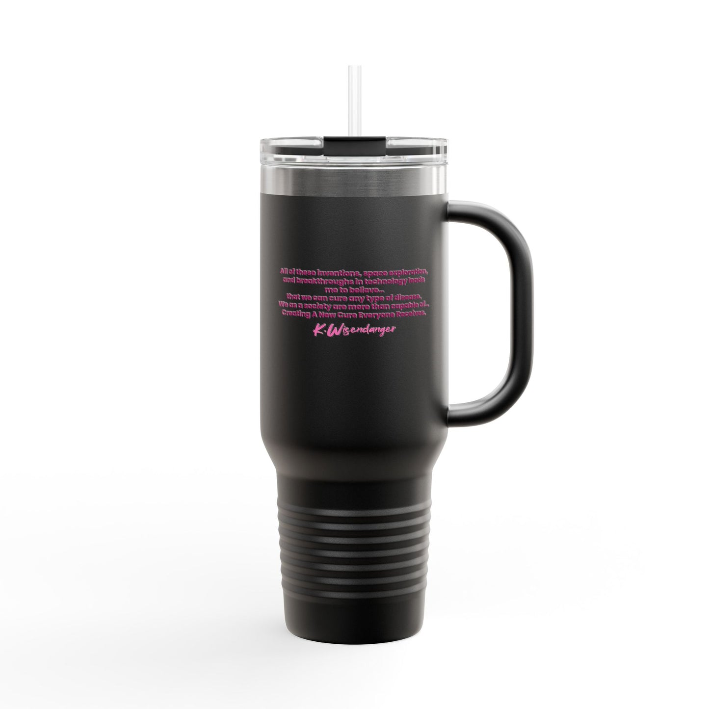 C.A.N.C.E.R. (Create A New Cure Everyone Receives) Insulated Travel Mug, 40oz with Inspirational Quote, Perfect for Coffee Lovers, Travel Enthusiasts, Gifts for Her, Motivational [...]