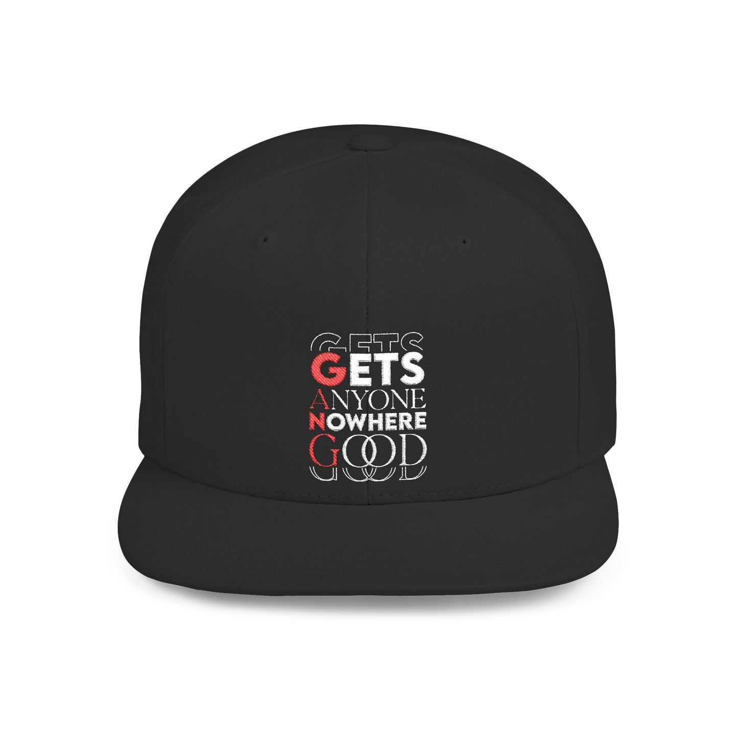 Trendy Flat Bill Snapback Cap, Bold Streetwear Hat, Perfect Gift for Teens, Casual Everyday Wear, Fashion Statement