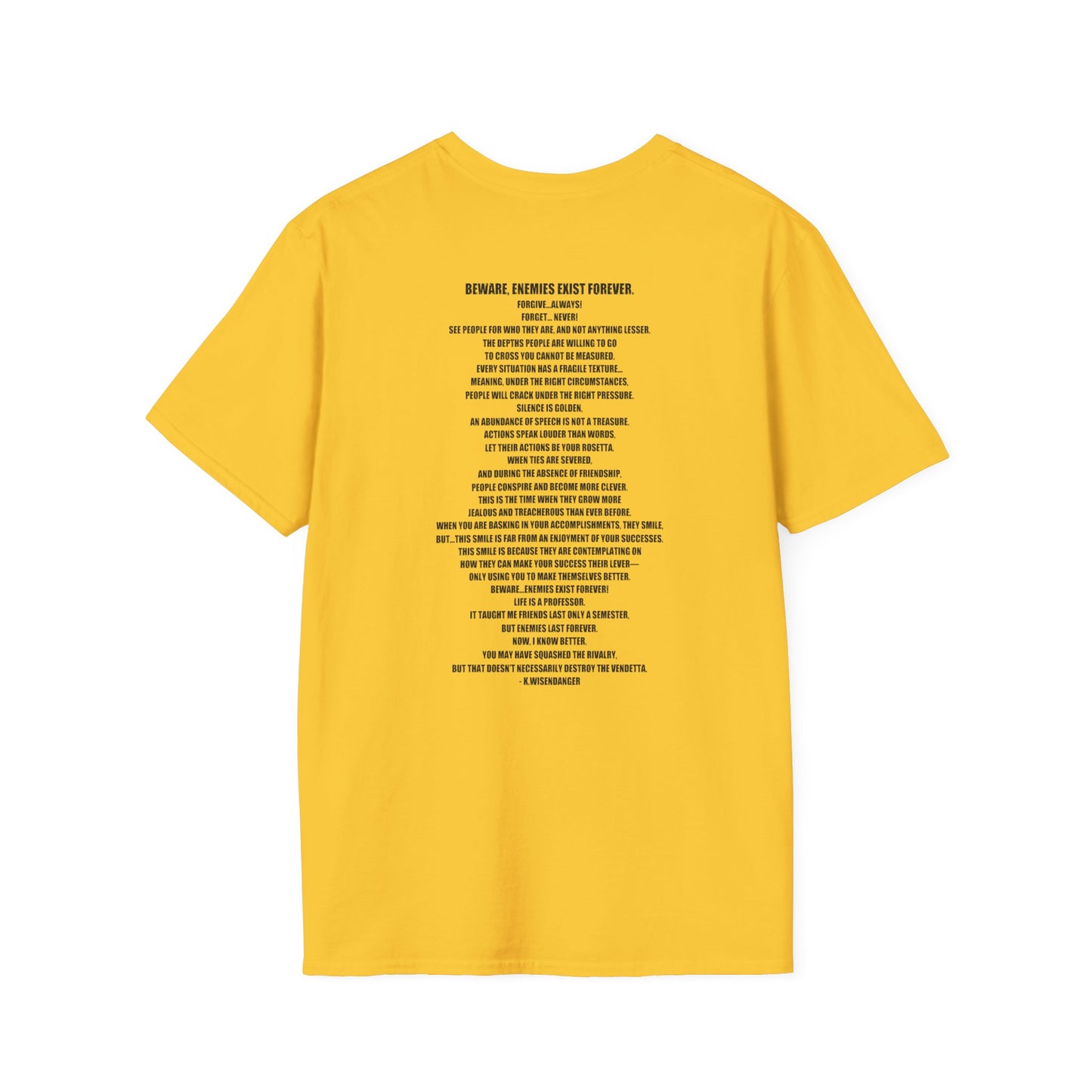 B.E.E.F. Unisex Softstyle T-Shirt - Basically Enemies Exist Forever Statement Tee