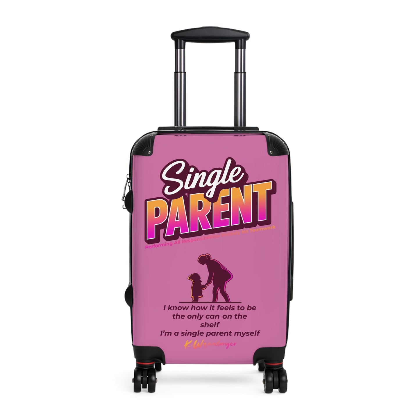 Single Parent Suitcase – Stylish Luggage for Single Parents, Perfect for Travel, Family Vacations, Gift for Mom or Dad