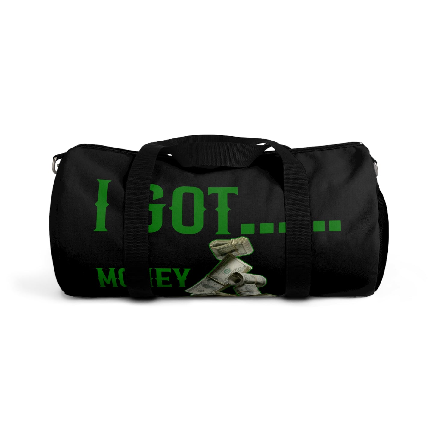 Money In The B.A.N.K. Themed Duffel Bag for Gym, Travel, or Sports | Fun Gift for Financial Goals, Motivational Bag, Workout Tote, Stylish Overnighter