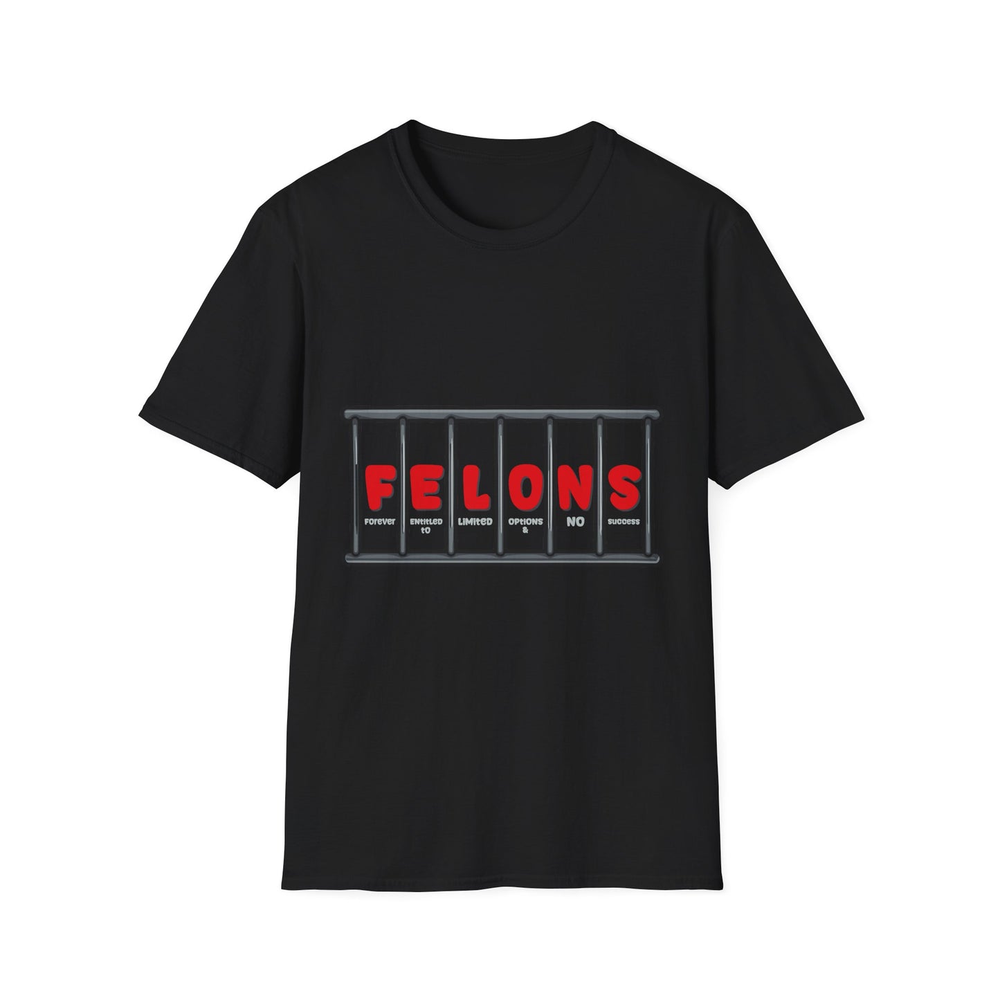 Unisex Softstyle T-Shirt - 'Felons' Graphic Tee for Casual Wear