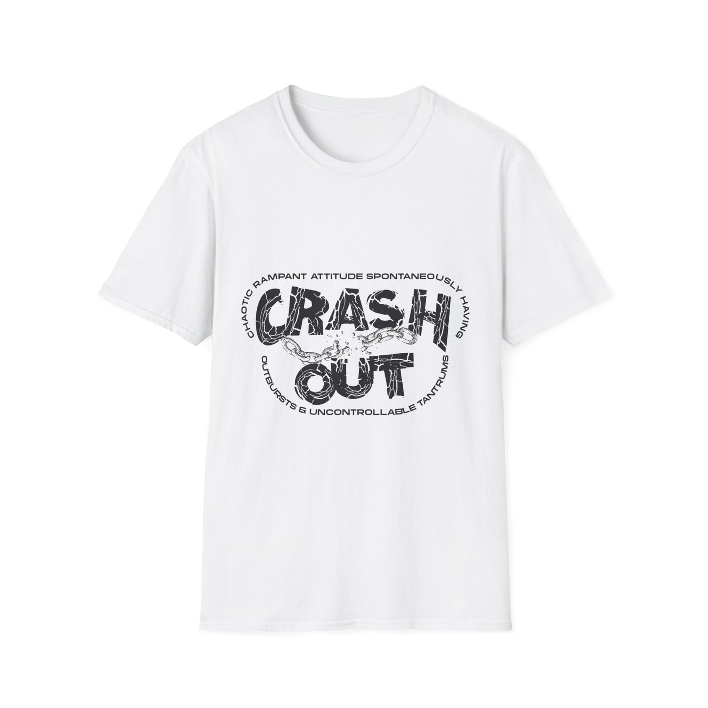 C.R.A.S.H. O.U.T. Unisex T-Shirt - Relaxed Style for Casual Days, Perfect for Everyday Wear, Gift Idea for Friends, Great for Lounging, Summer [...]