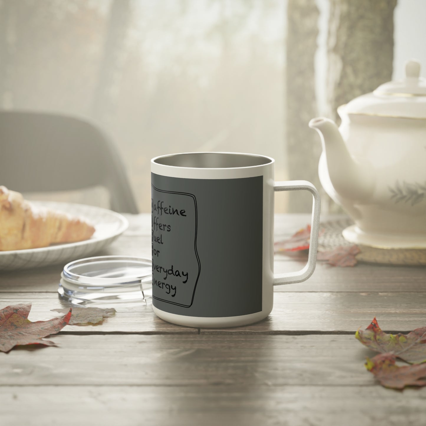 C.O.F.F.E.E. (Caffeine Offers Fuel For Everday Energy) Insulated Coffee Mug - Personalized Gift, Hot Beverage Container, Travel Mug, Coffee Lover's