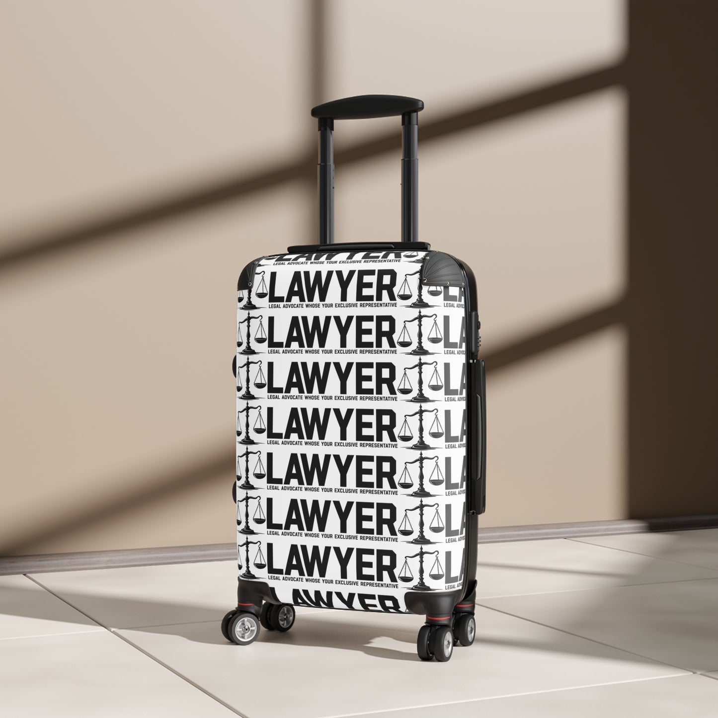 Lawyer Luggage Bag, Legal Professional Travel Case, Vacation Suitcase, Gift for Attorneys, Business Trip Bag
