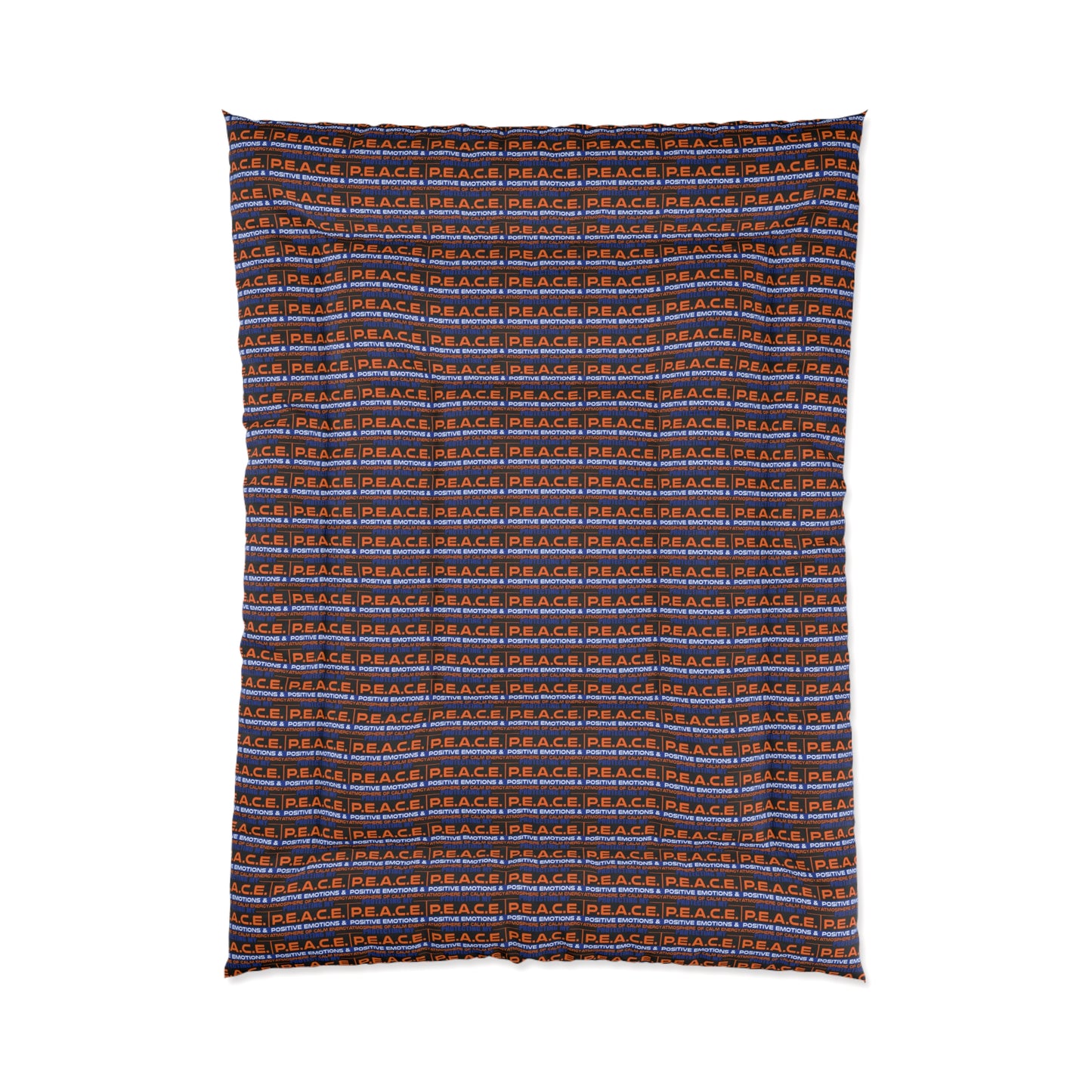 Protecting My P.E.A.C.E. Themed Comforter, Cozy Bedding for Relaxation, Mindfulness Decor, Ideal for Spiritual Retreats