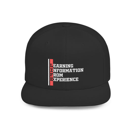 L.I.F.E. Snapback Cap, Trendy Flat Bill Hat for Casual Outings, Perfect Gift for Graduates, Stylish Streetwear