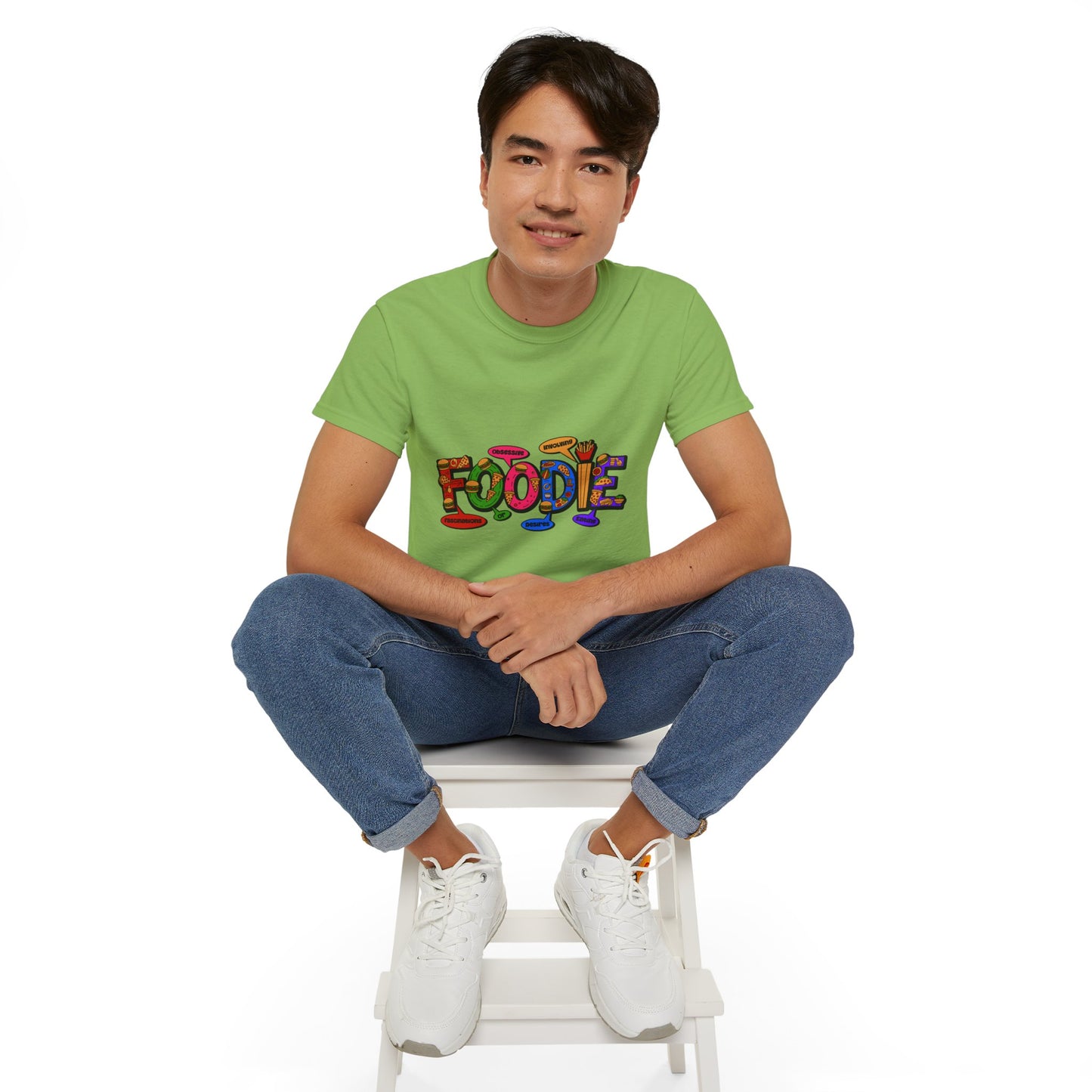 F.O.O.D.I.E. (Fascinating Obsessive Desires Involving Eating) Ultra Cotton Tee - Celebrate Culinary Passion