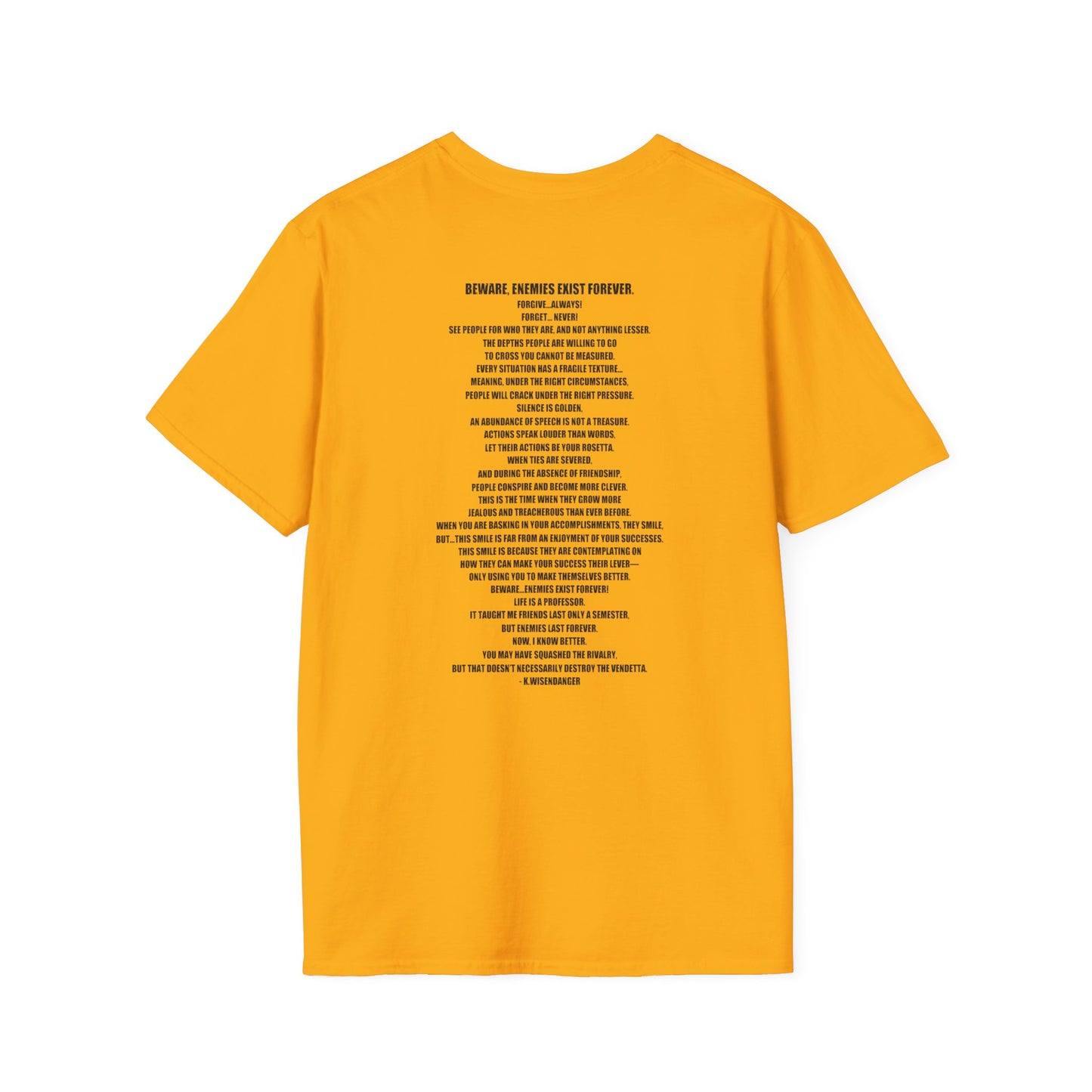 B.E.E.F. Unisex Softstyle T-Shirt - Basically Enemies Exist Forever Statement Tee